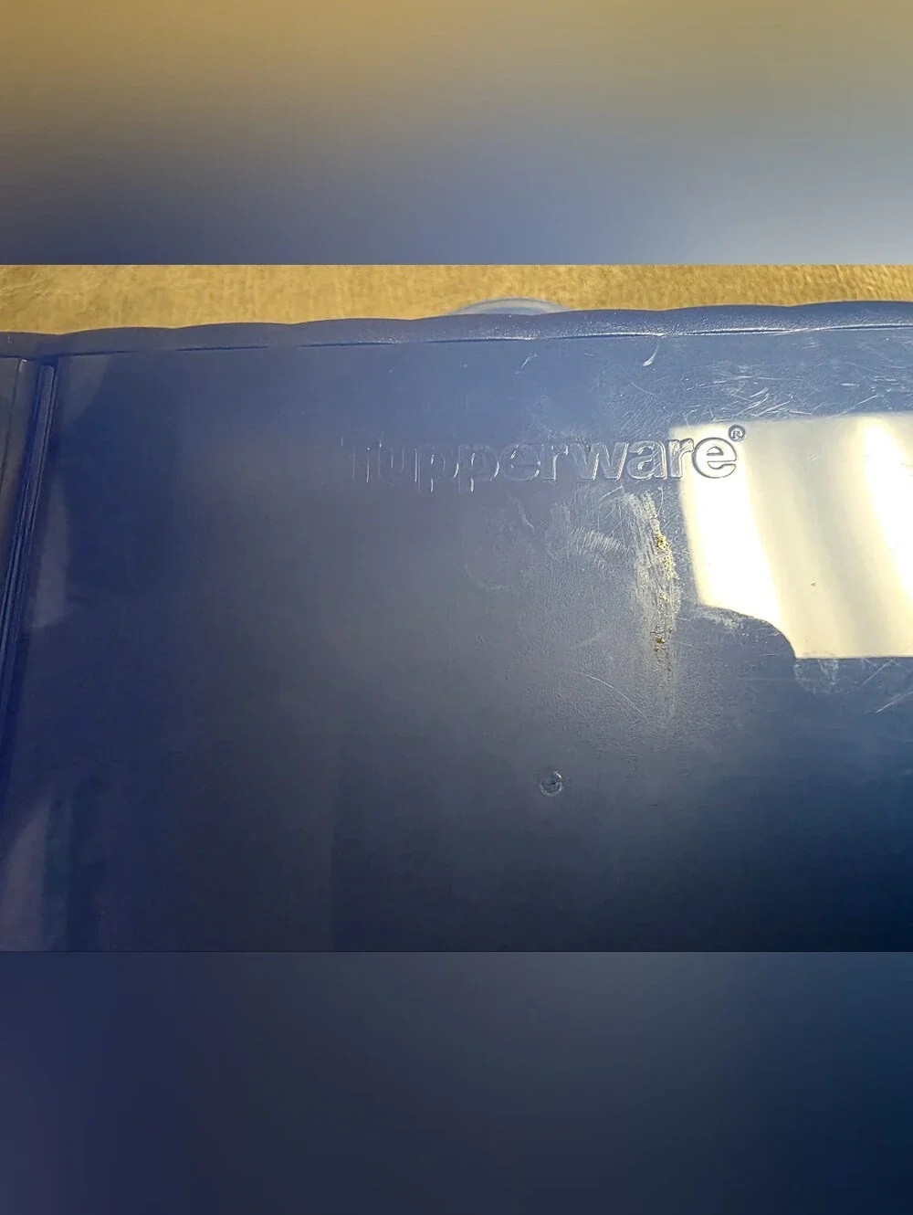 Blue Tupperware 